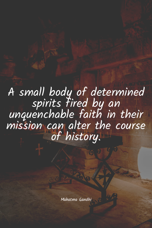 A small body of determined spirits fired by an unquenchable faith in their missi...