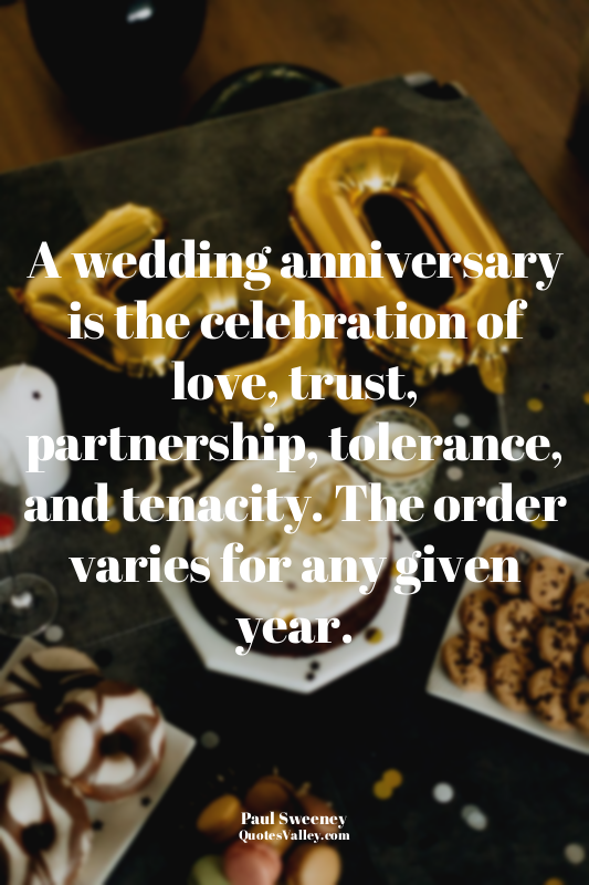 A wedding anniversary is the celebration of love, trust, partnership, tolerance,...