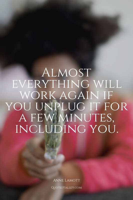 Almost everything will work again if you unplug it for a few minutes, including...