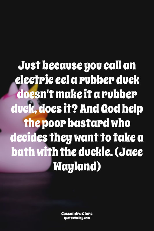 Just because you call an electric eel a rubber duck doesn't make it a rubber duc...